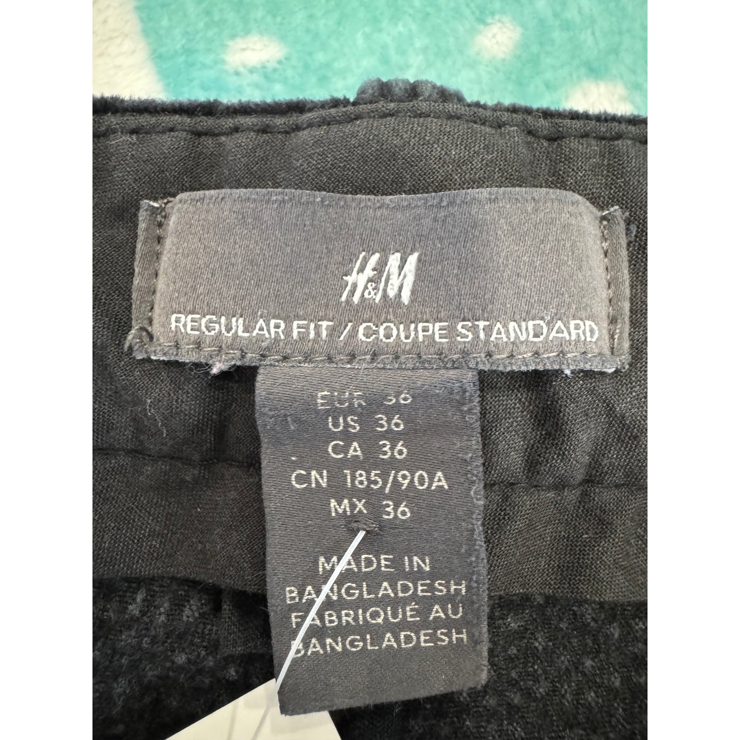 H&M Black Corduroy Pants - Classic Casual Style