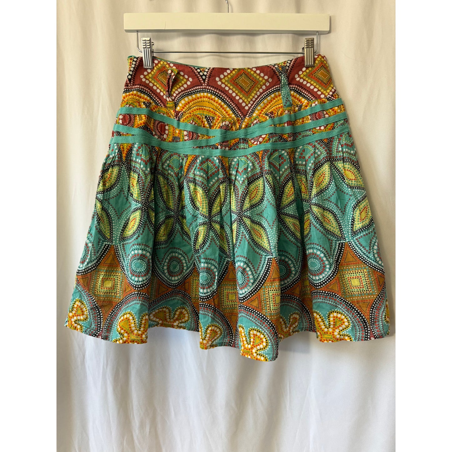 Coupe Boho Print Cotton Skirt - Size 3