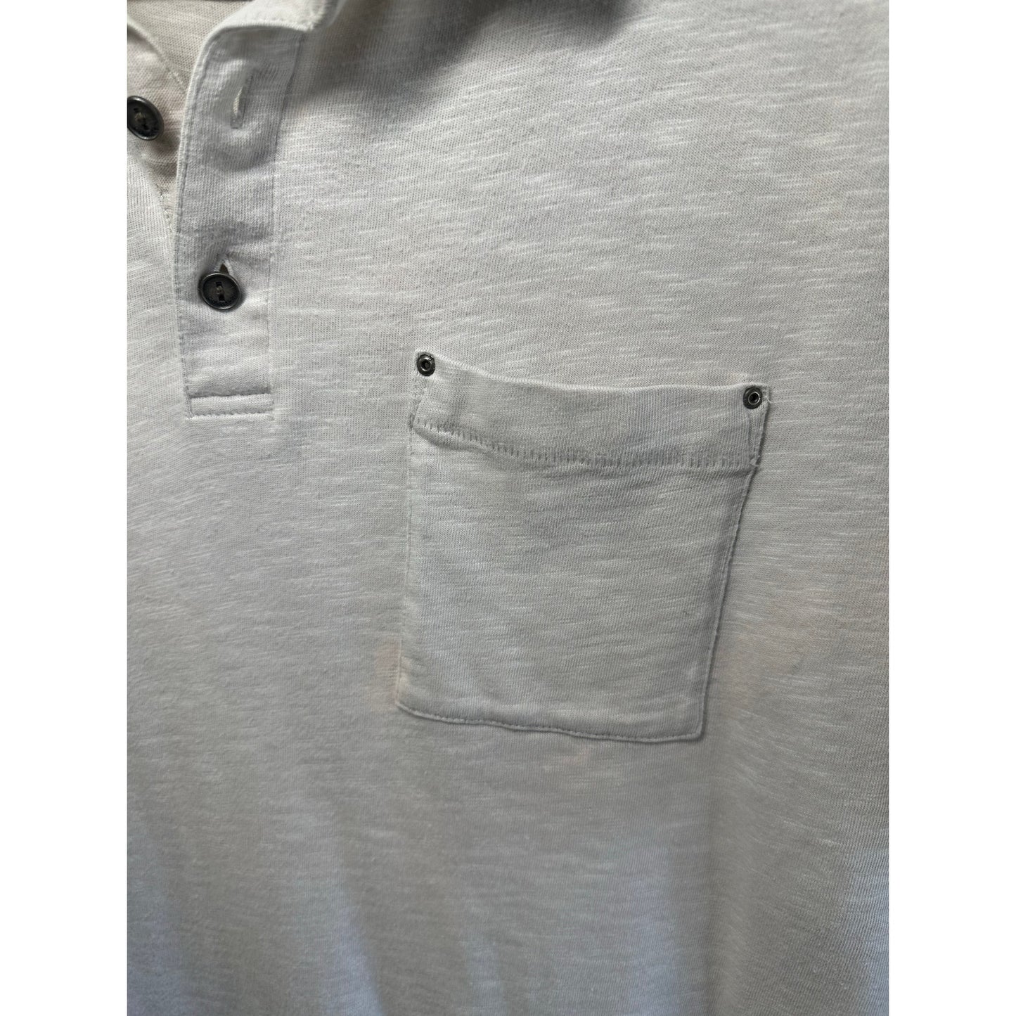 Calvin Klein Light Gray Polo Shirt - Size Large