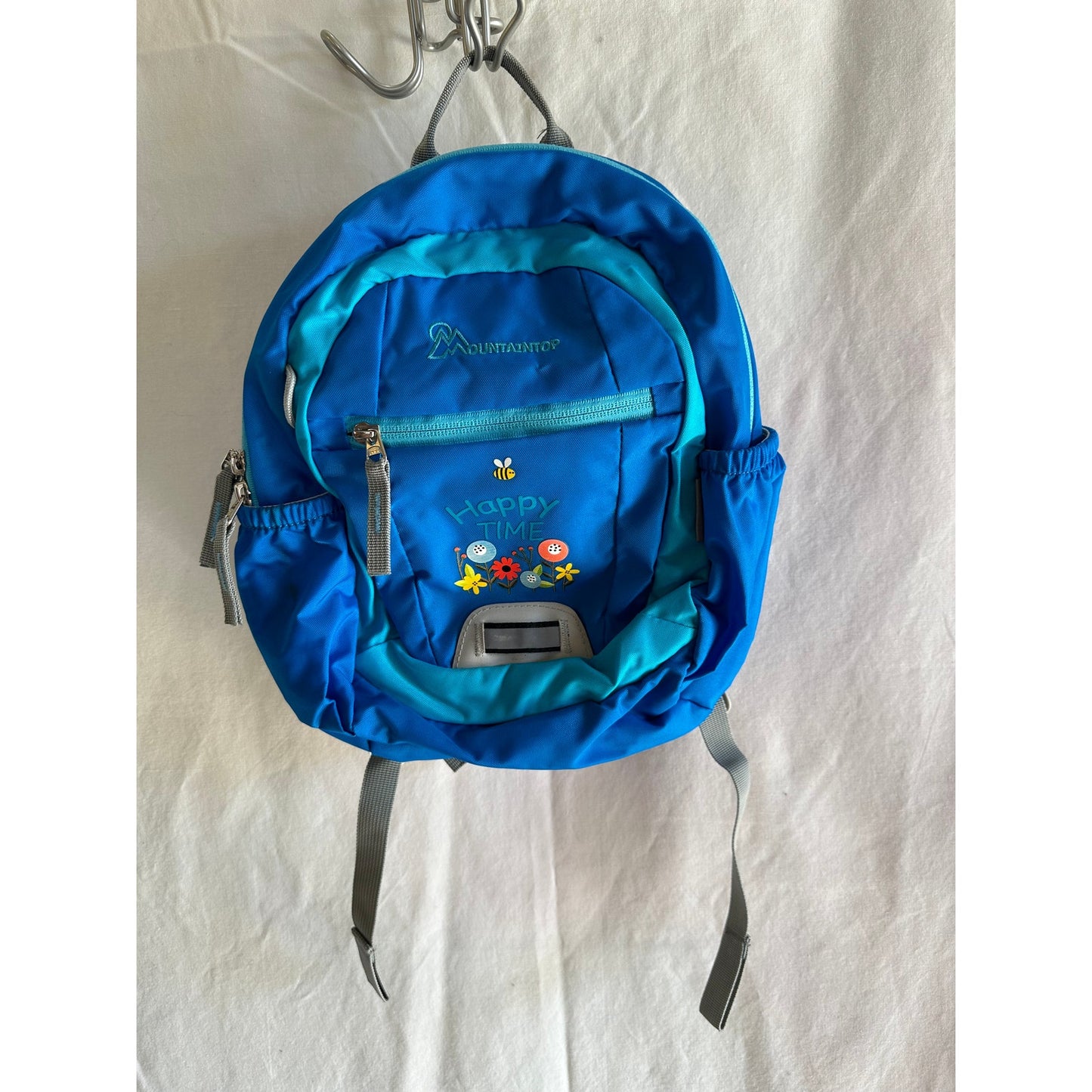 Mountaintop Kids' Blue Backpack - "Happy Time" Design