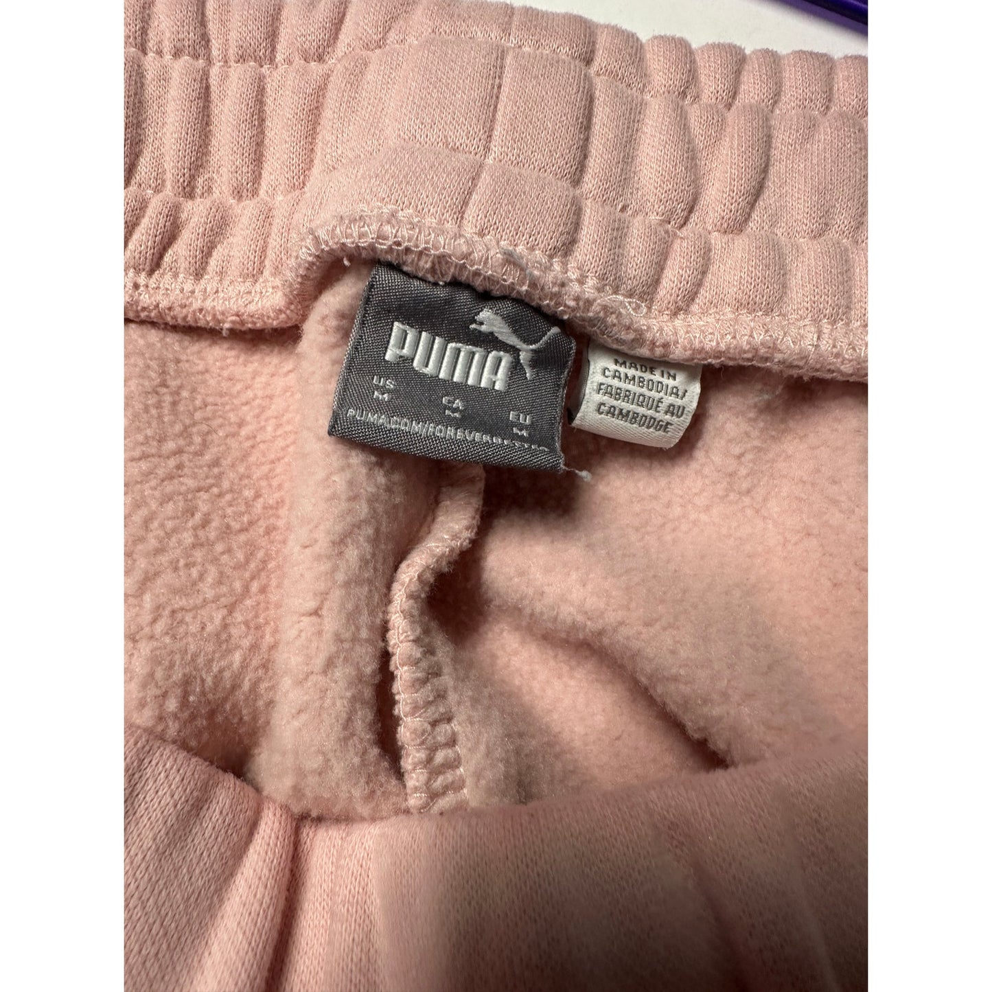 Pink Puma Sweatpants - Size Medium