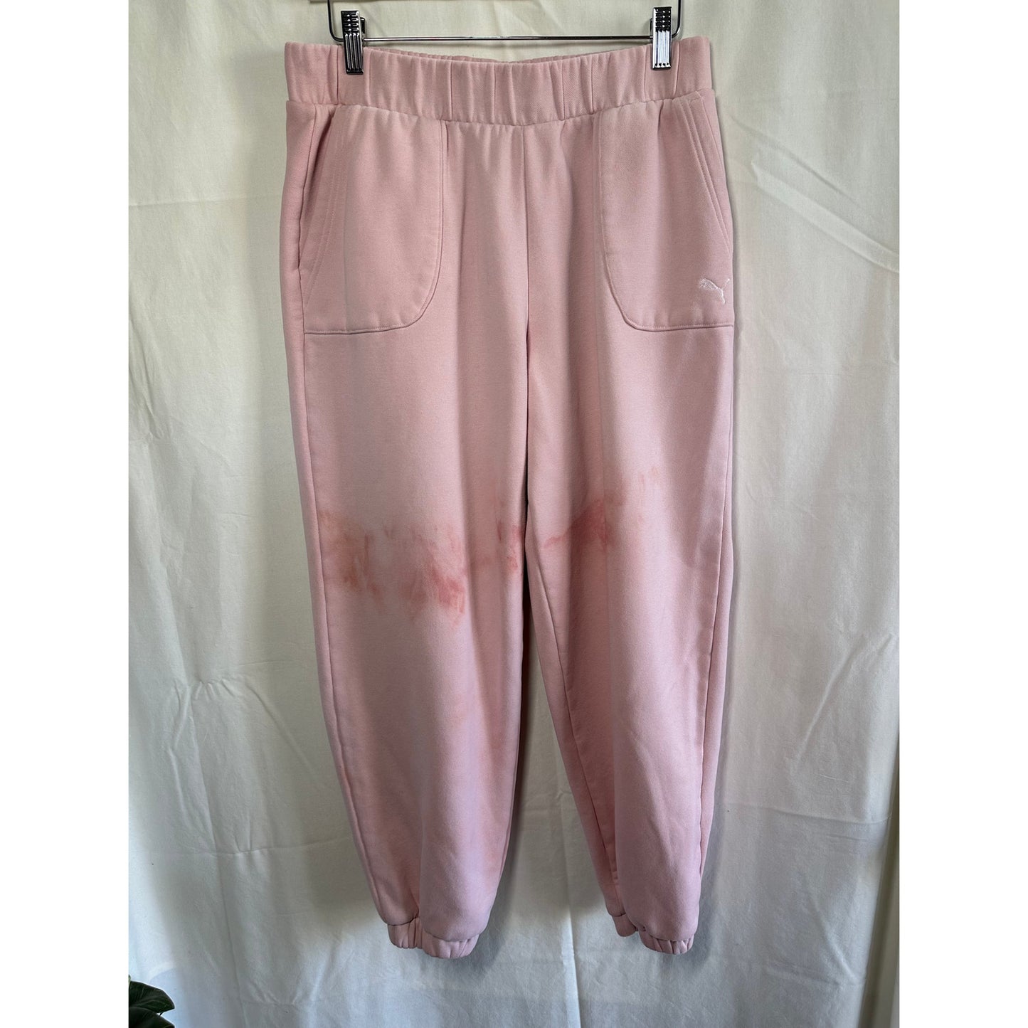 Pink Puma Sweatpants - Size Medium