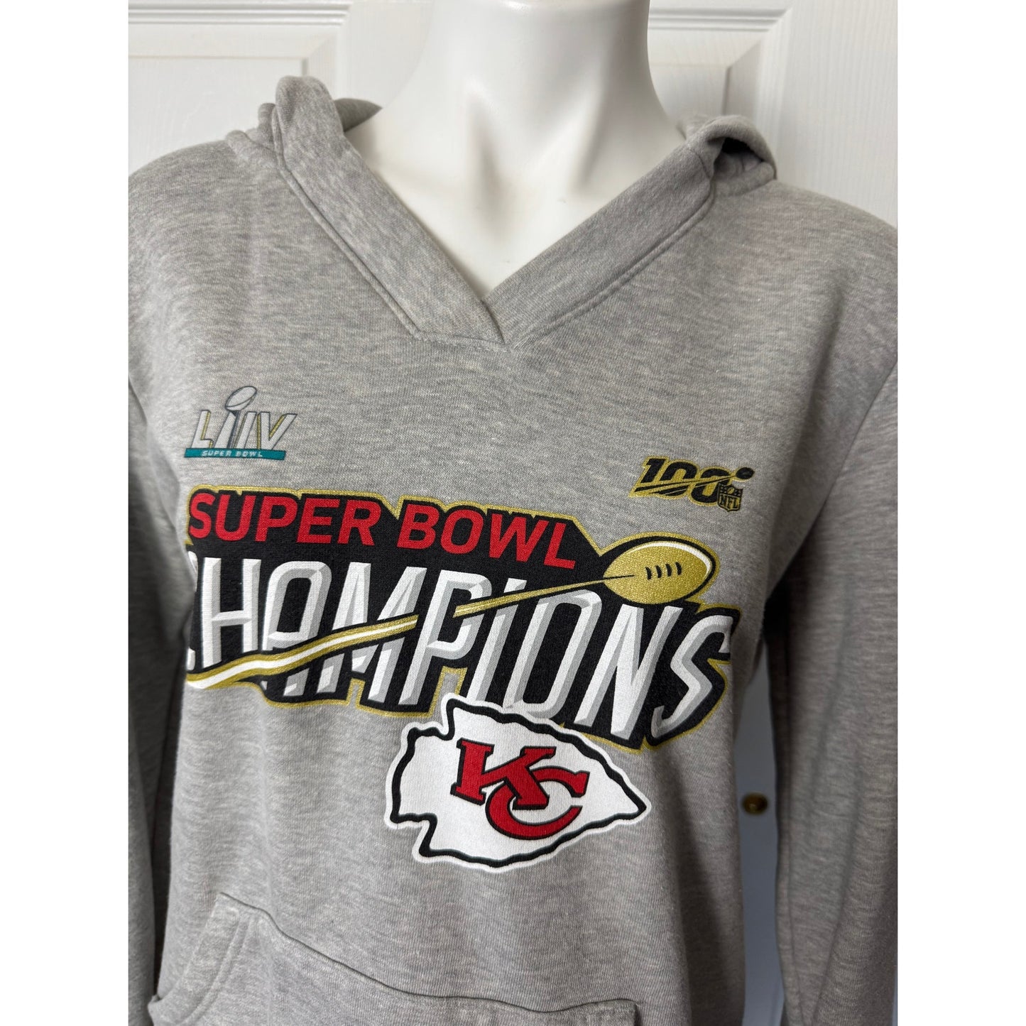 Fanatics Kansas City Chiefs Super Bowl LVIII Champions Hoodie - Grey Victory