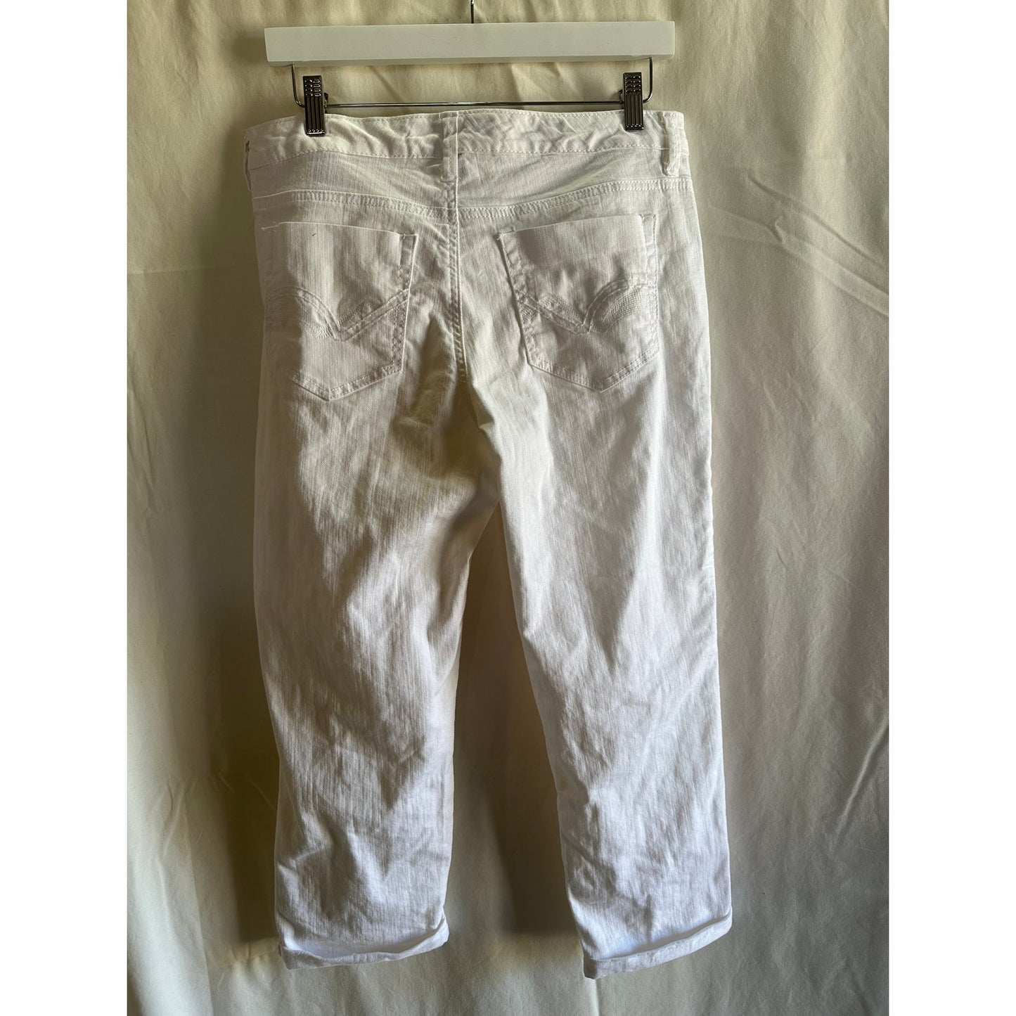 Nine West White Cropped Jeans - Size 8