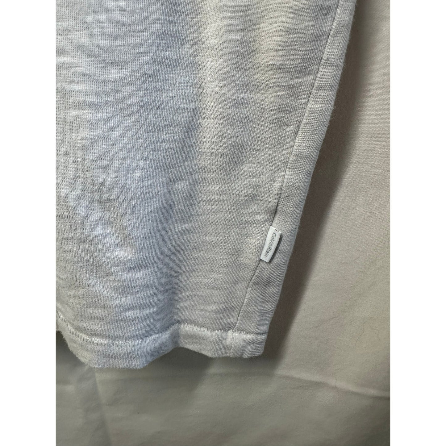 Calvin Klein Light Gray Polo Shirt - Size Large