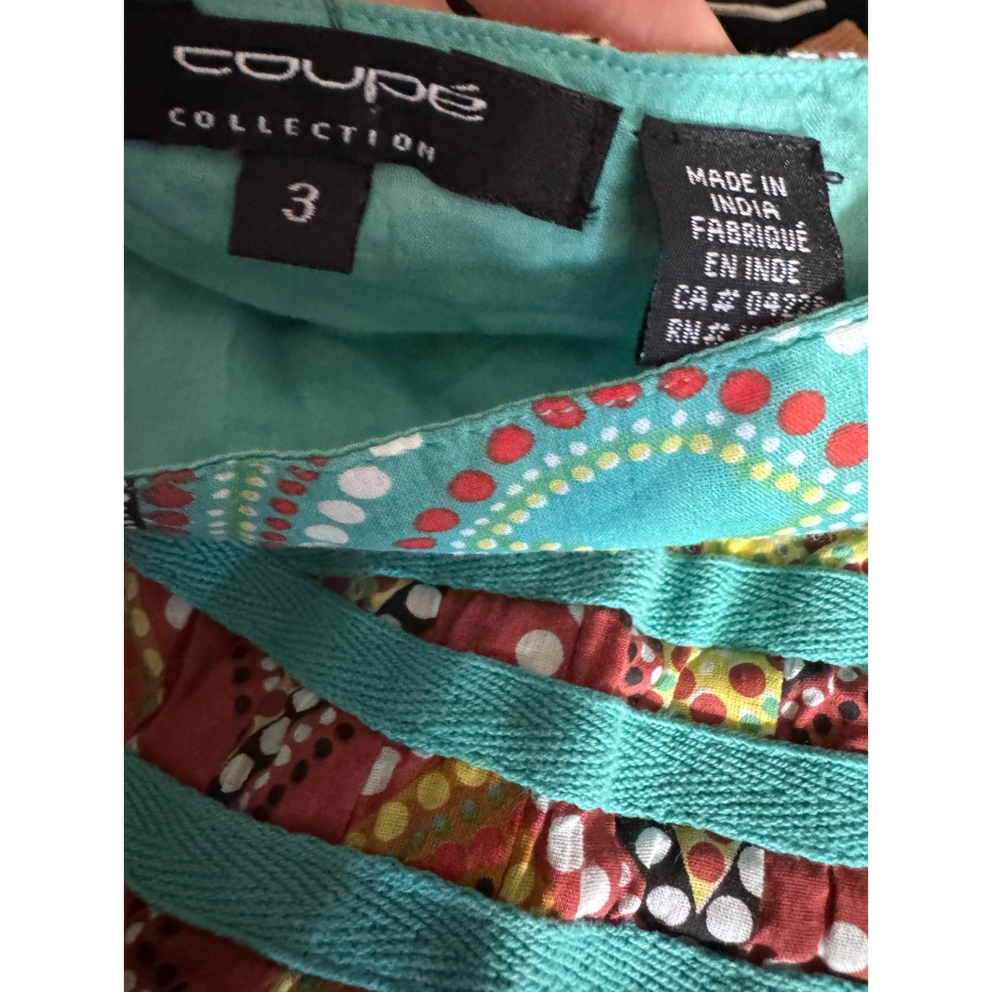 Coupe Boho Print Cotton Skirt - Size 3