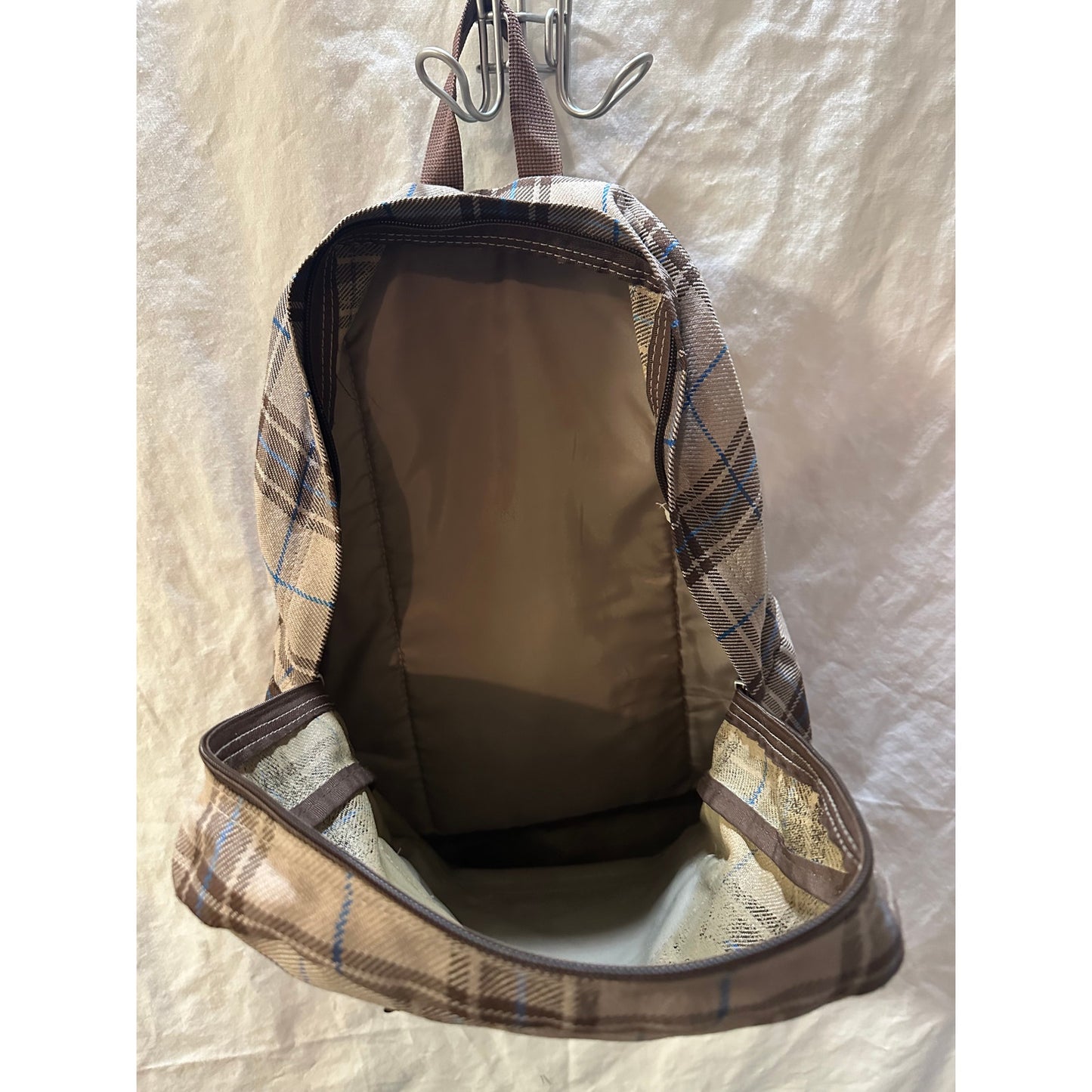 Jansport Originals Brown Plaid Backpack