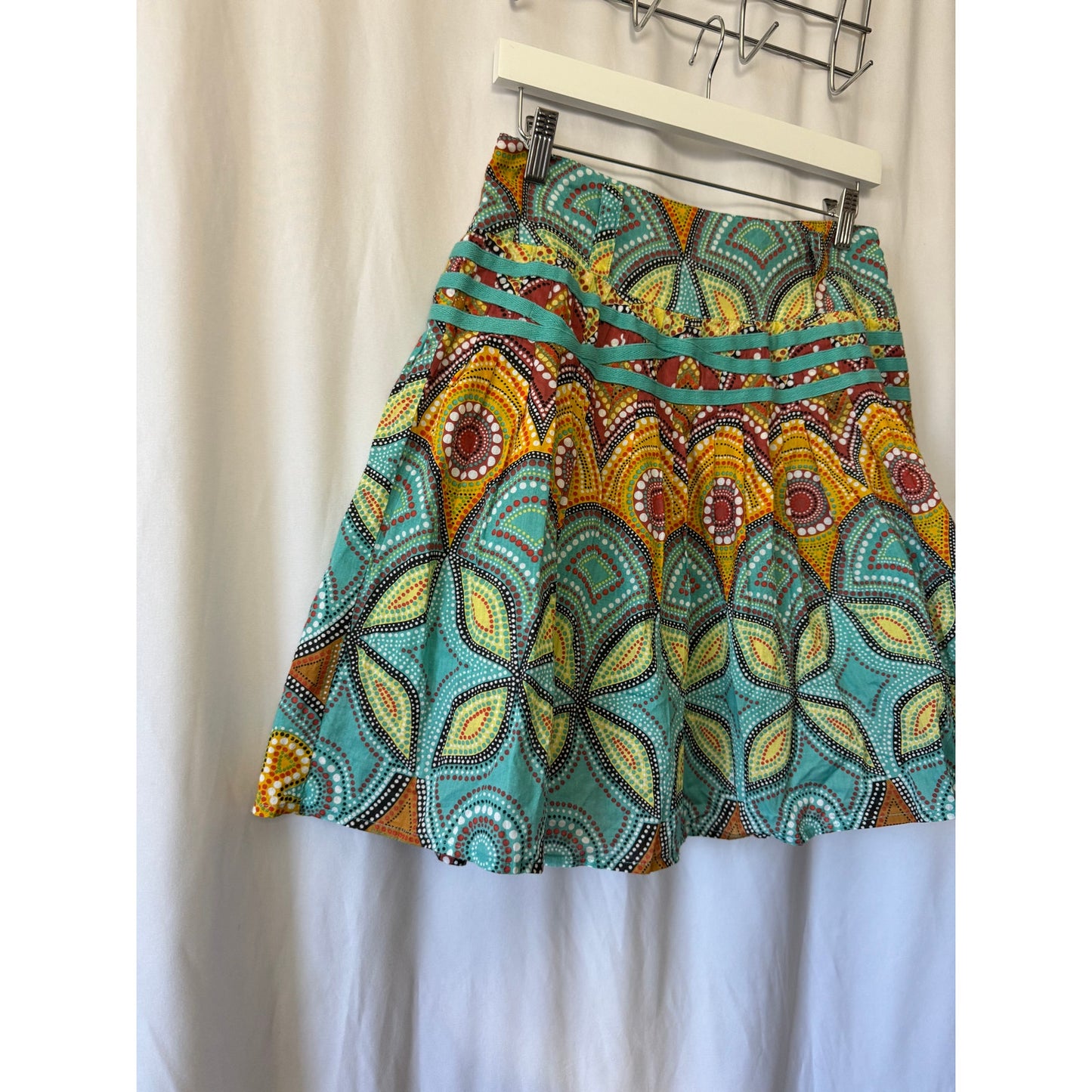 Coupe Boho Print Cotton Skirt - Size 3