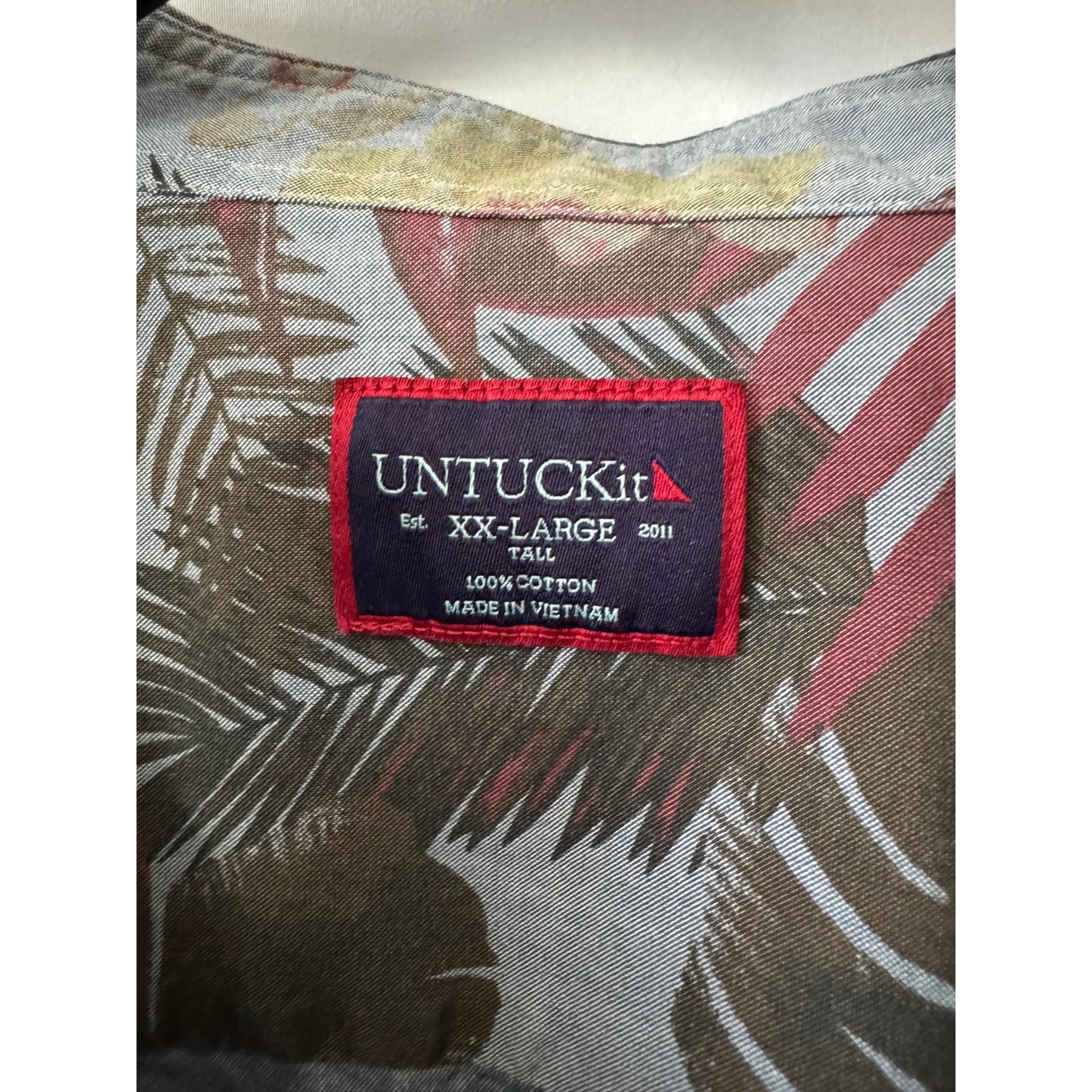 Untuckit Desisto Hawaiian Shirt - Size XXL Tall