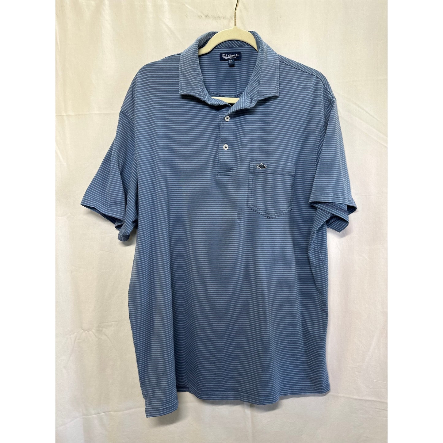 Fish Hippie Blue Polo Shirt - Size XXL