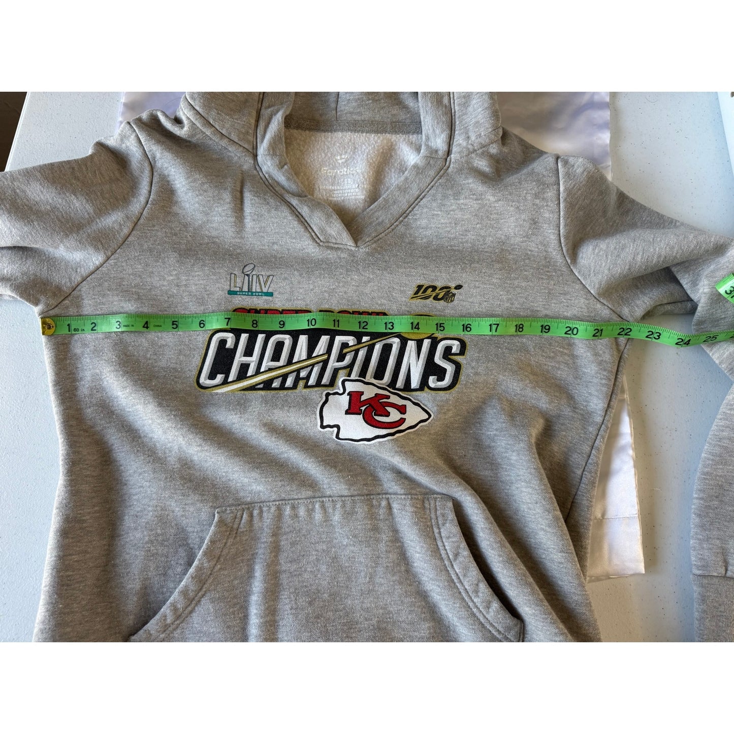 Fanatics Kansas City Chiefs Super Bowl LVIII Champions Hoodie - Grey Victory