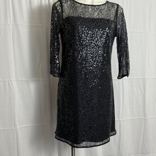 Stunning Ann Taylor Sequined Dark Blue Cocktail Dress