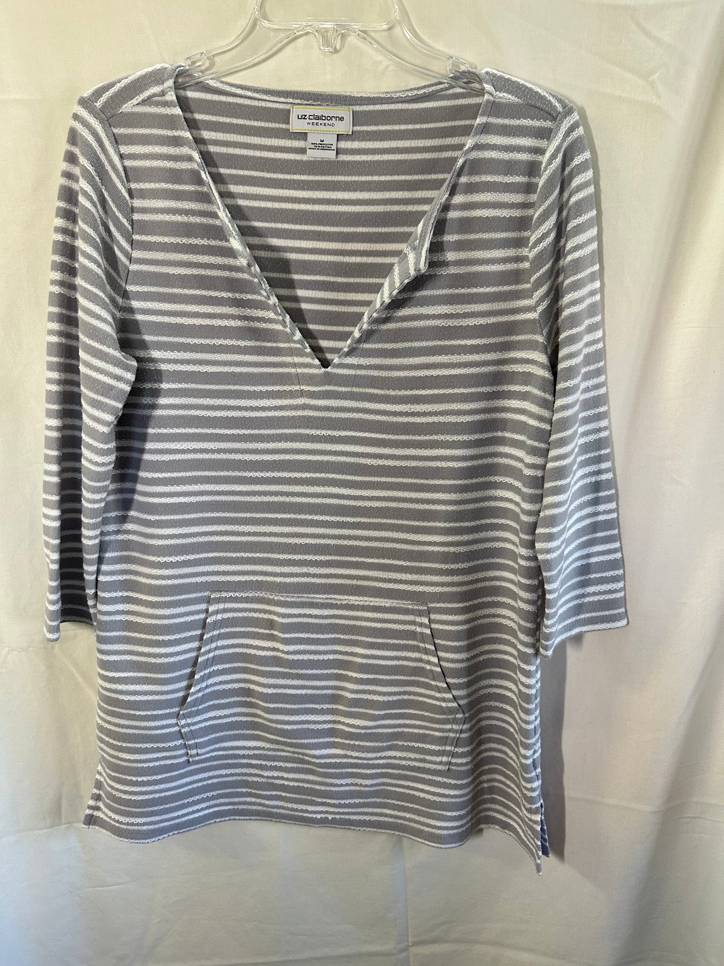 Liz Claiborne Weekend Striped Tunic Top - Size M