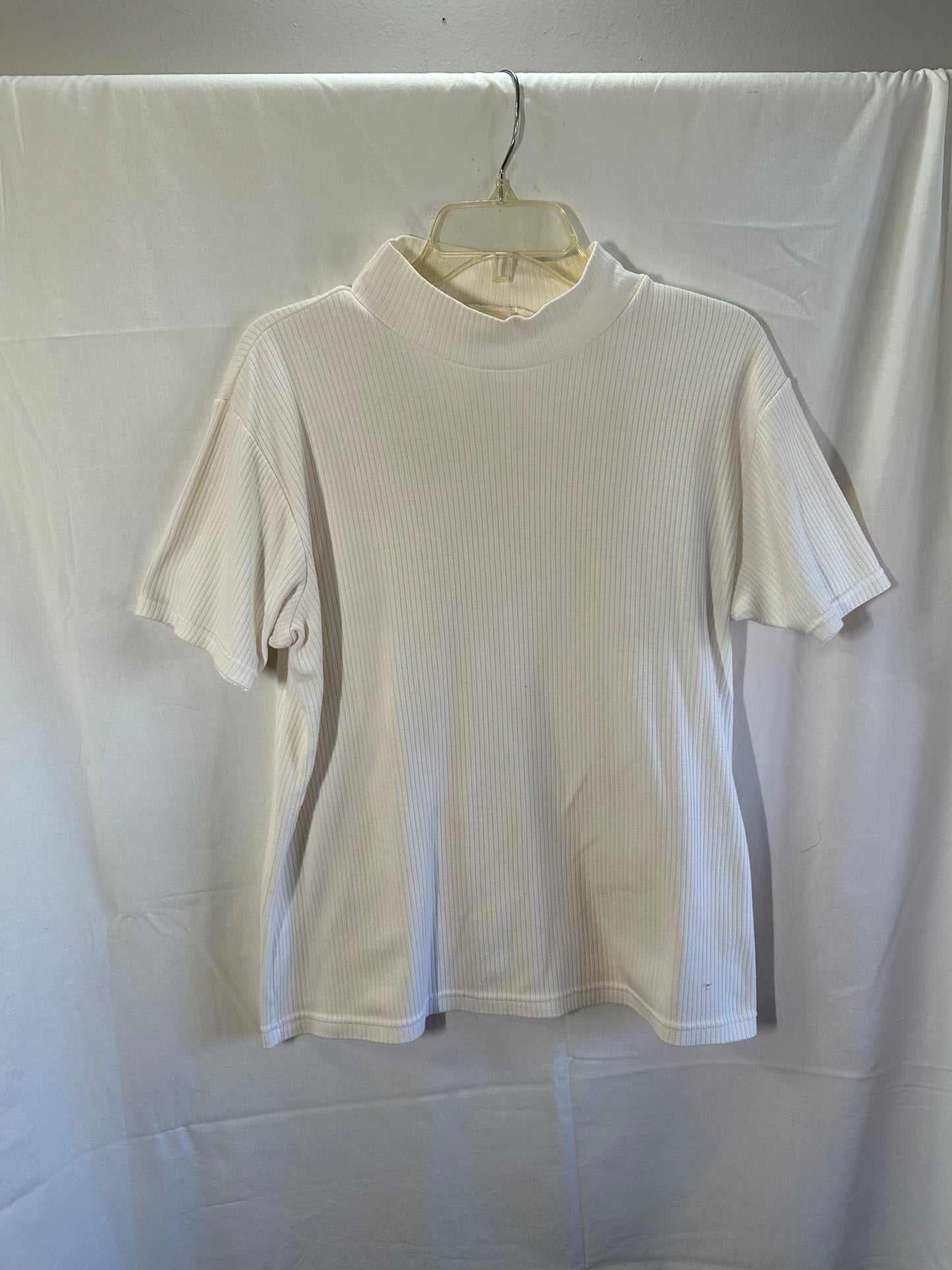 Bobbie Brooks Women's Ribbed Mock Neck Top - Size Large