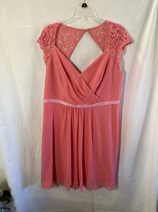 Elegant Pink Dress by David's Bridal - Size 16