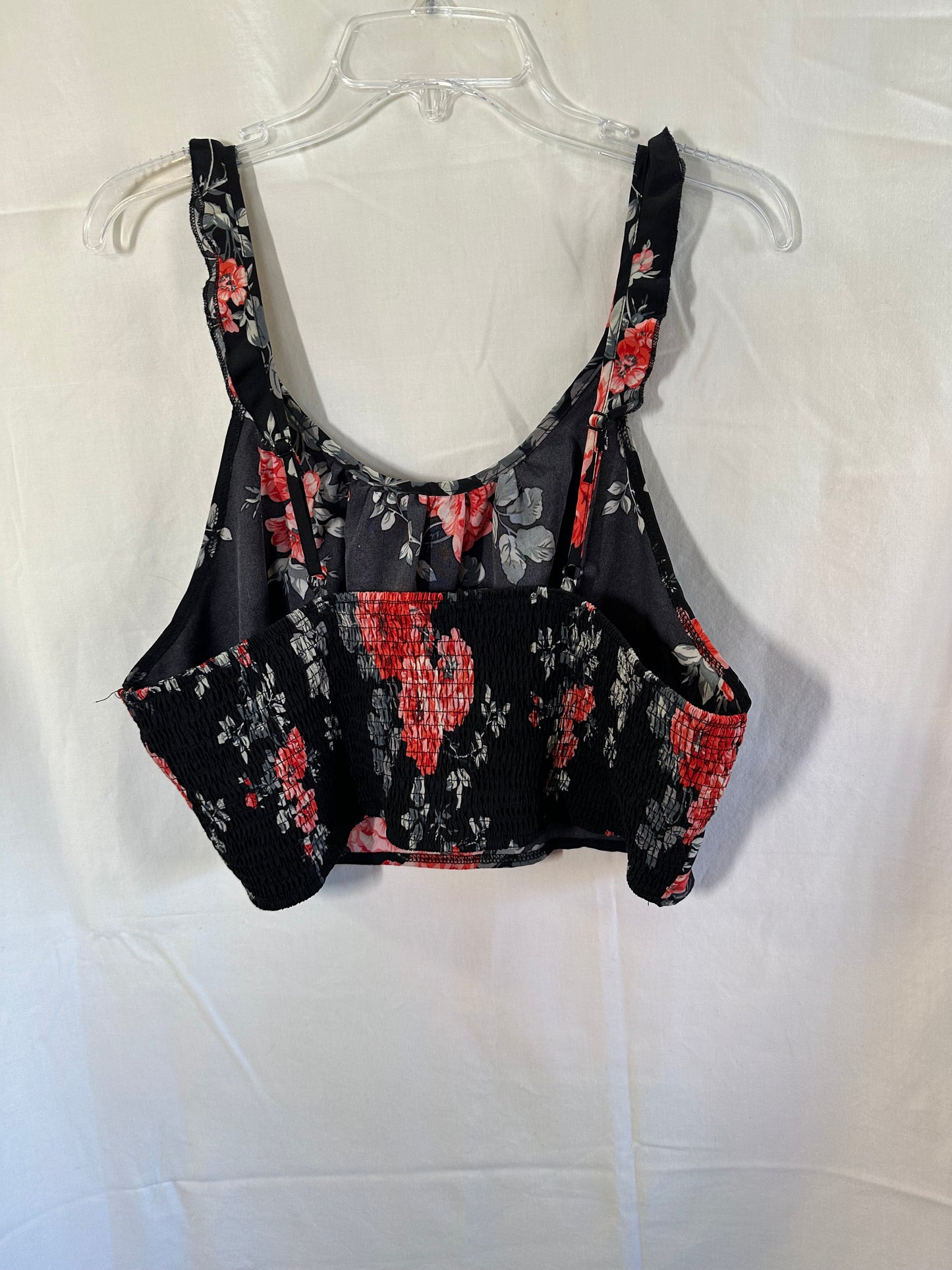 SHEIN Floral Cropped Tank Top - 2XL