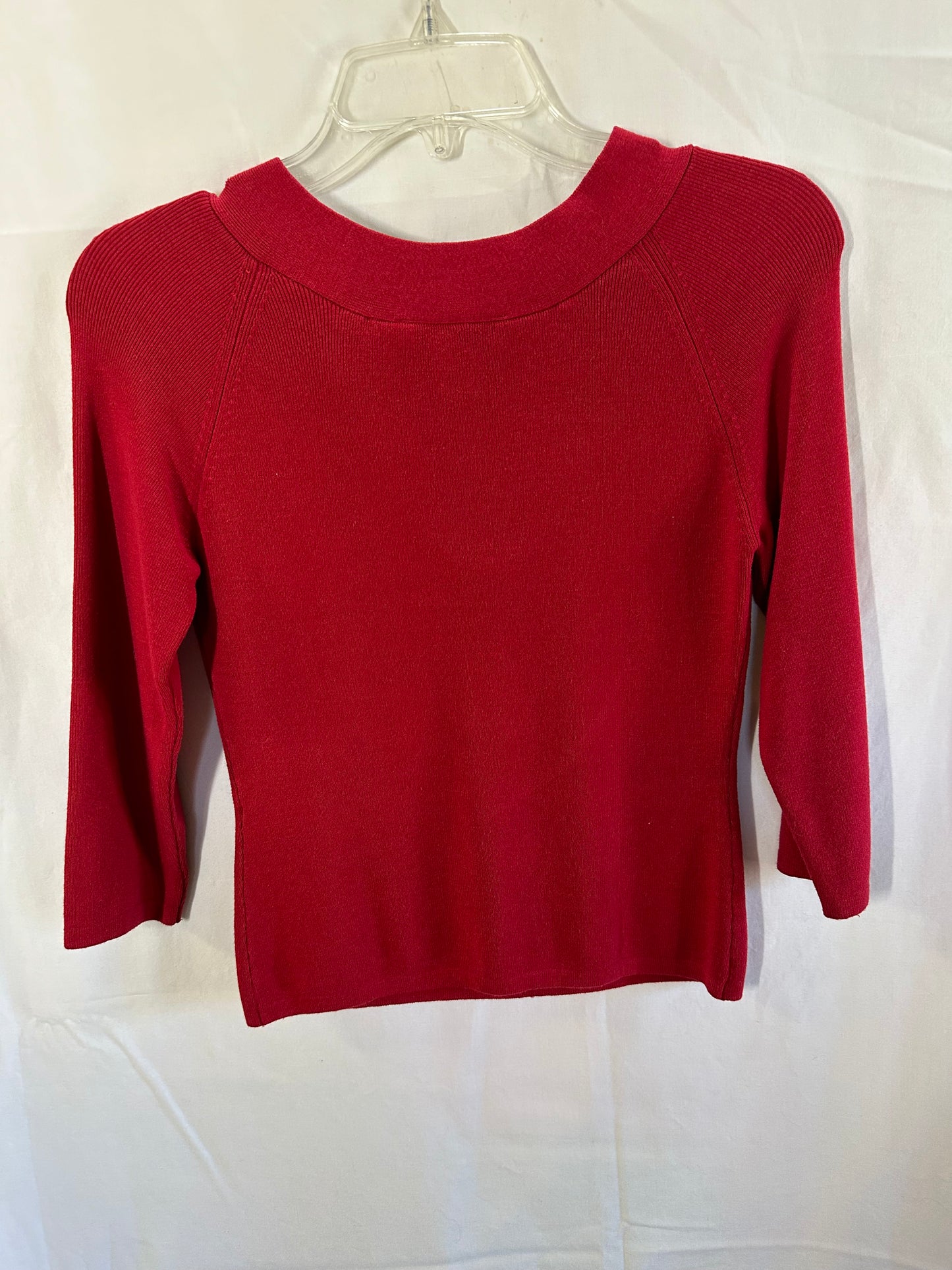 Harold's Women's Red Sweater with Bow Detail - Size XS