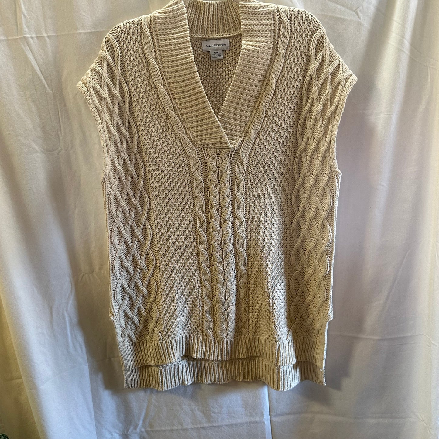 Liz Claiborne Fisherman Aesthetic Sweater Vest - Size S/M