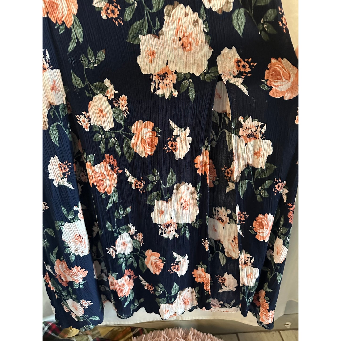 Rue21 Black Floral Maxi Dress - Size Large