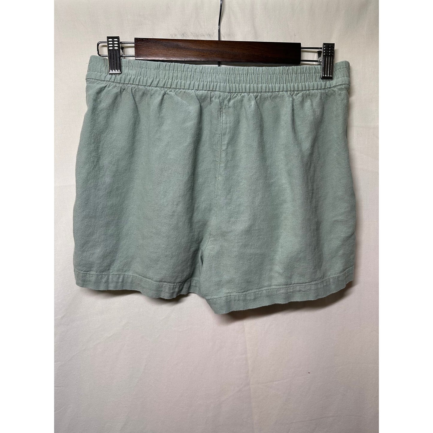 J.Crew Sage Green Linen-Blend Pull-On Shorts - Size XS