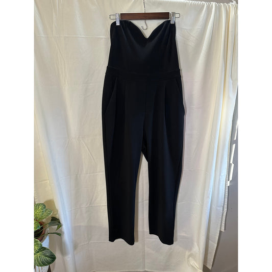 Express Black Strapless Jumpsuit Bodysuit - Size 12