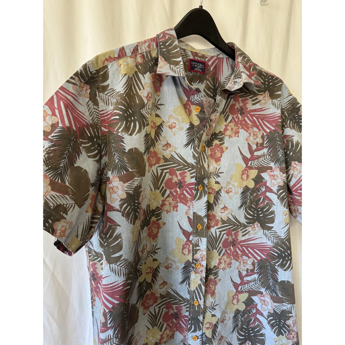 Untuckit Desisto Hawaiian Shirt - Size XXL Tall