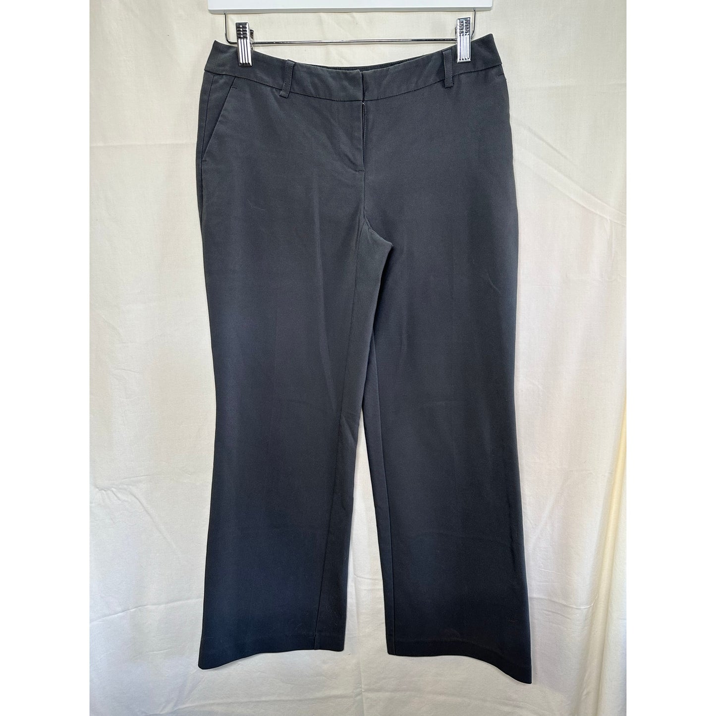 Women’s Gray Dress Pants - Size 12 - Classic Straight-Leg