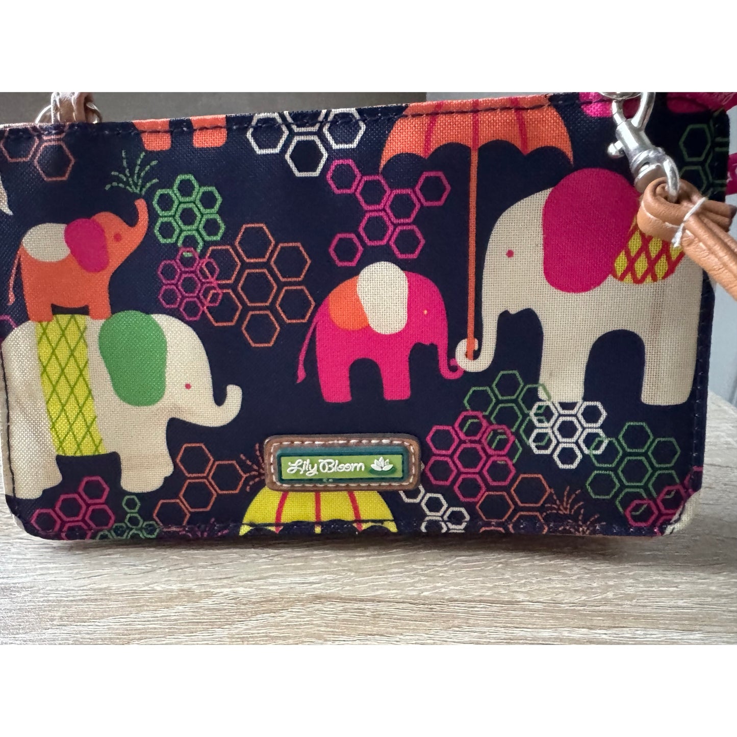 Lily Bloom Elephant Print Crossbody - Whimsical Charm