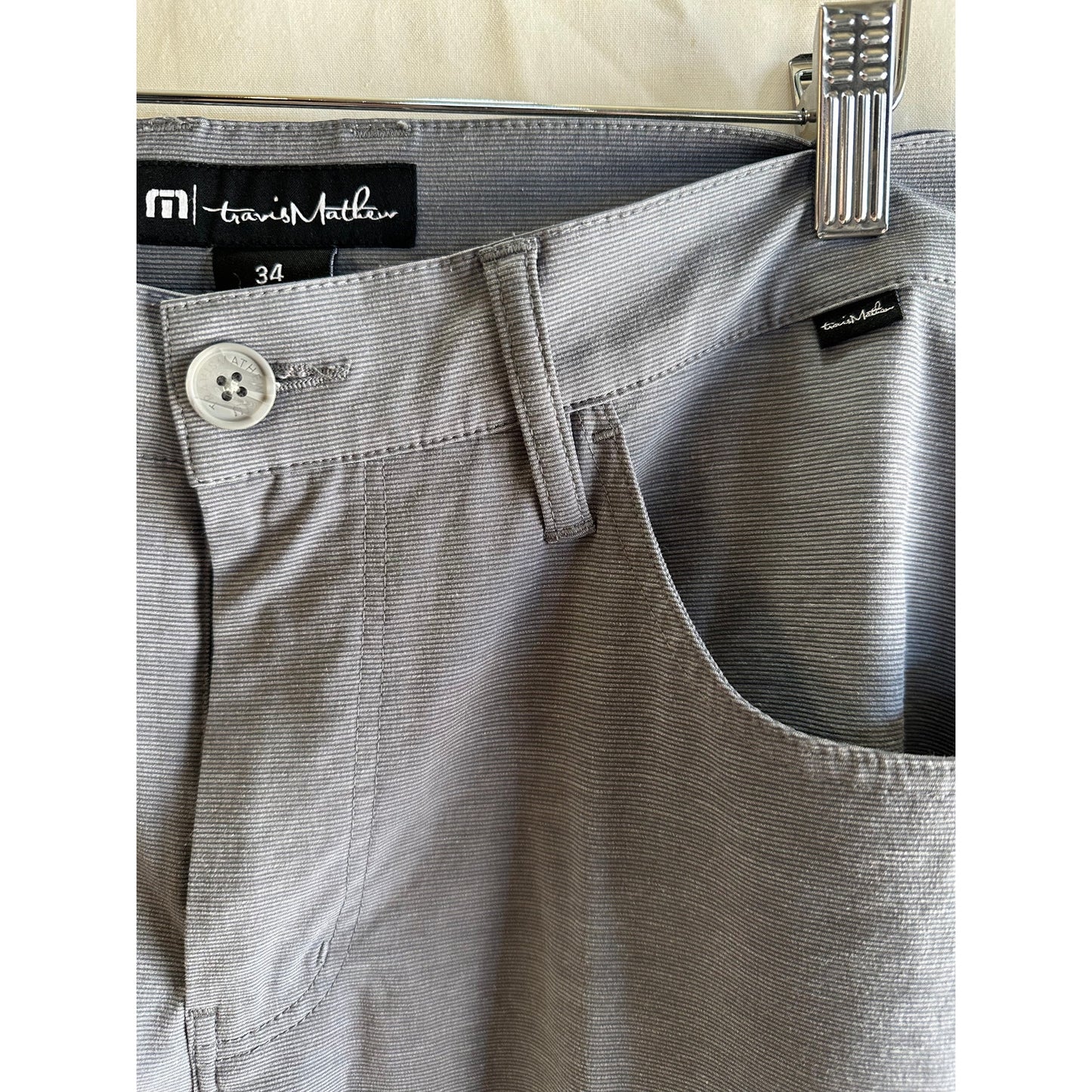 TravisMathew Gray Lightweight Pants - Size 36